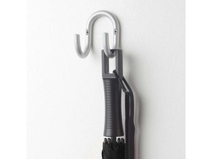 Зонт-трость Loop с плечевым ремнем, черный фото 9