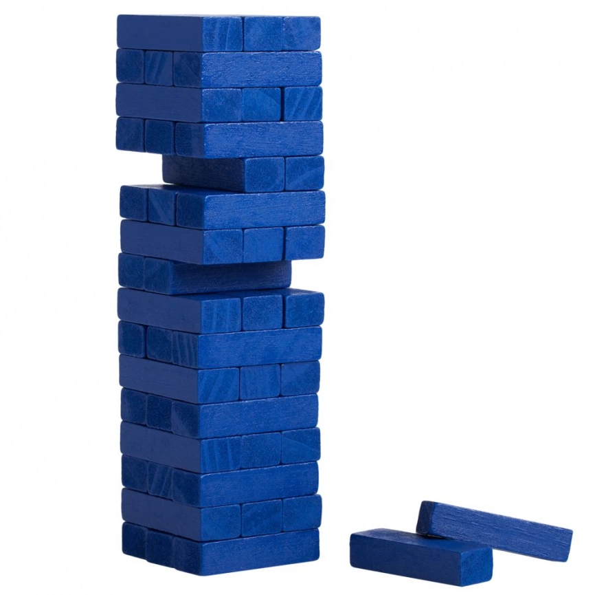 Игра «Деревянная башня мини», синяя фото 1
