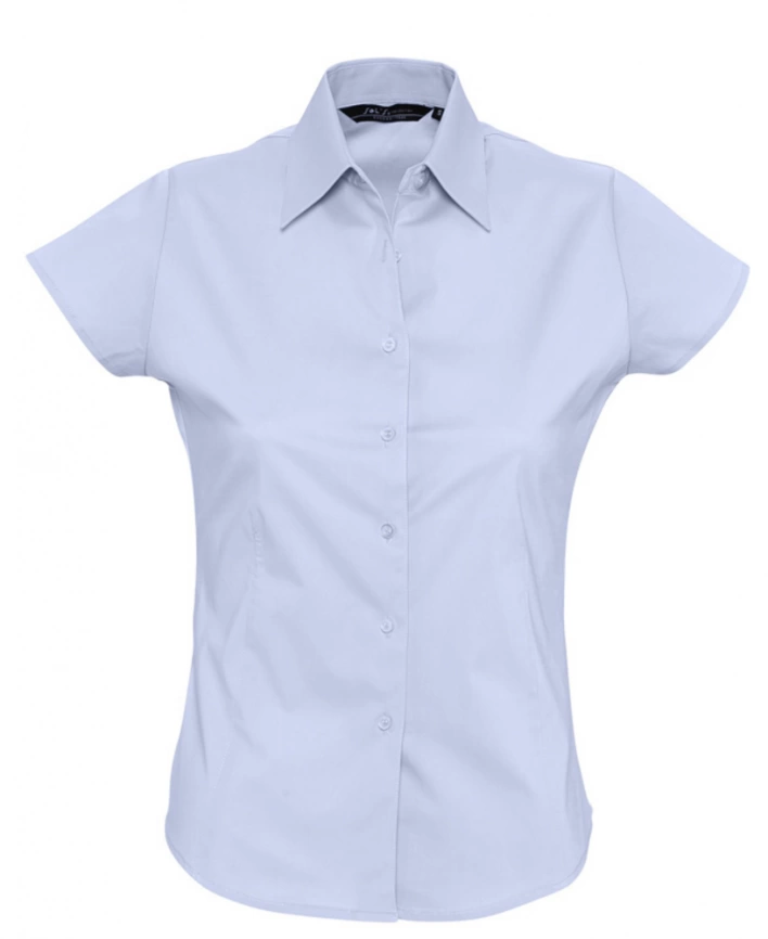 Рубашка женская с коротким рукавом Excess голубая, размер L фото 1