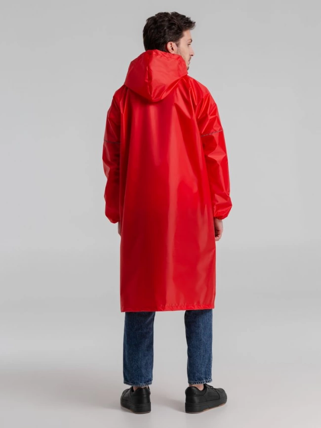 Дождевик со светоотражающими элементами Rainman Blink, красный, размер L фото 6