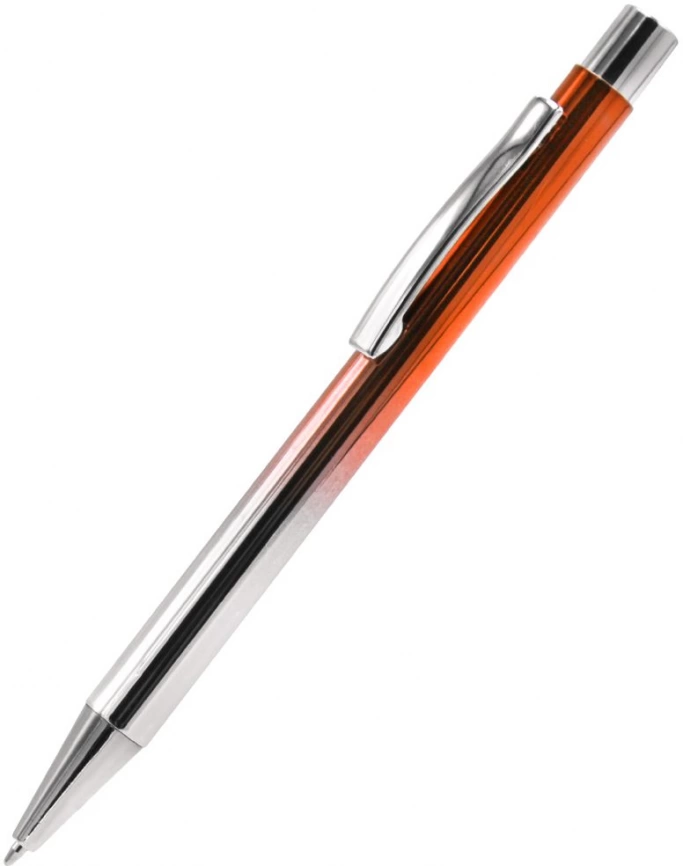 Ручка металлическая Синергия, оранжевая фото 1