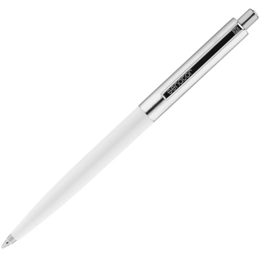 Ручка шариковая Senator Point Metal, белая фото 1