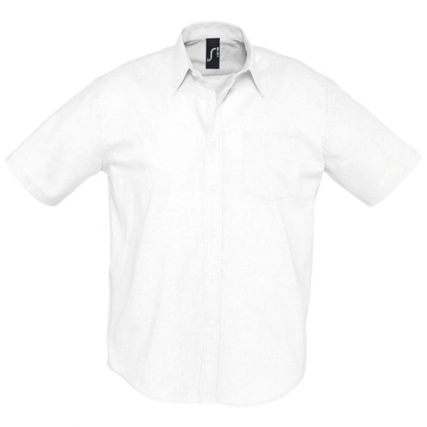 Рубашка мужская с коротким рукавом Brisbane белая, размер L фото 1