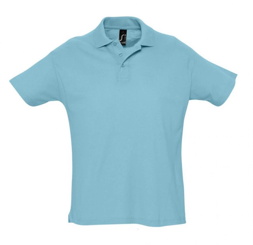 Рубашка поло мужская Summer 170 бирюзовая, размер XXL фото 1