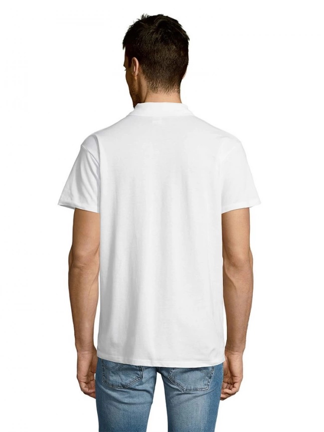 Рубашка поло мужская Summer 170 белая, размер M фото 14