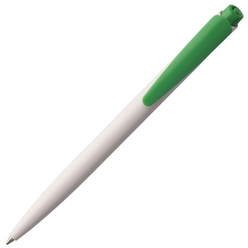 Ручка шариковая Senator Dart Polished, бело-зеленая фото 3